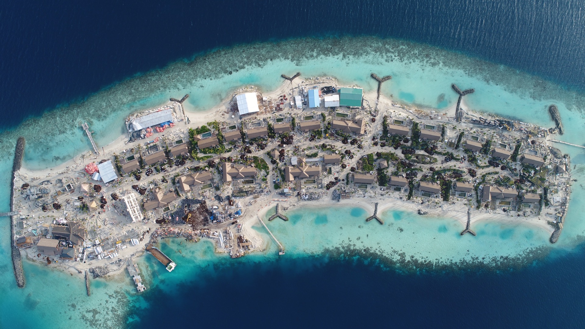 Caola Engineering - structural engineering firm Pinzolo Trentino, aerial view of construction site