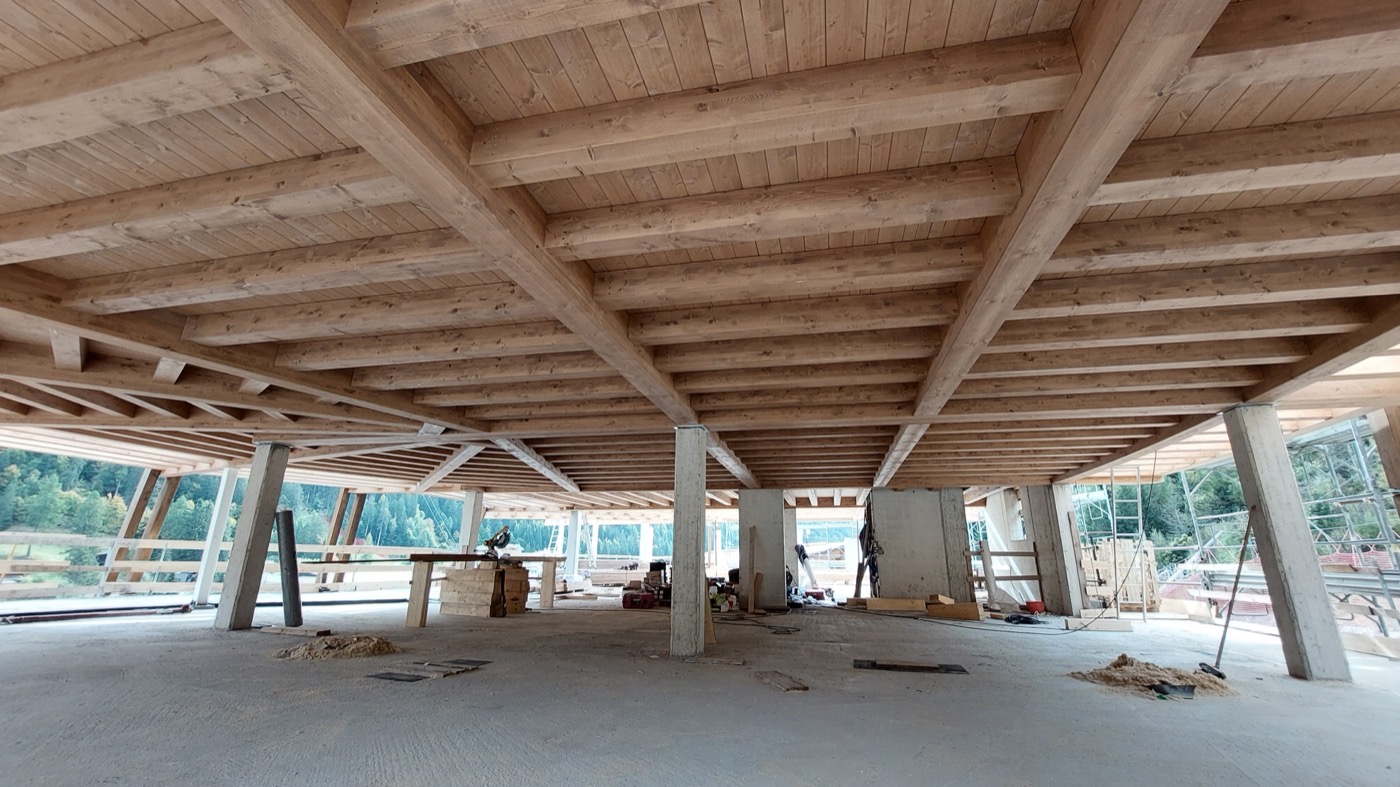 CLT timber structure construction - Caola Engineering structural design services